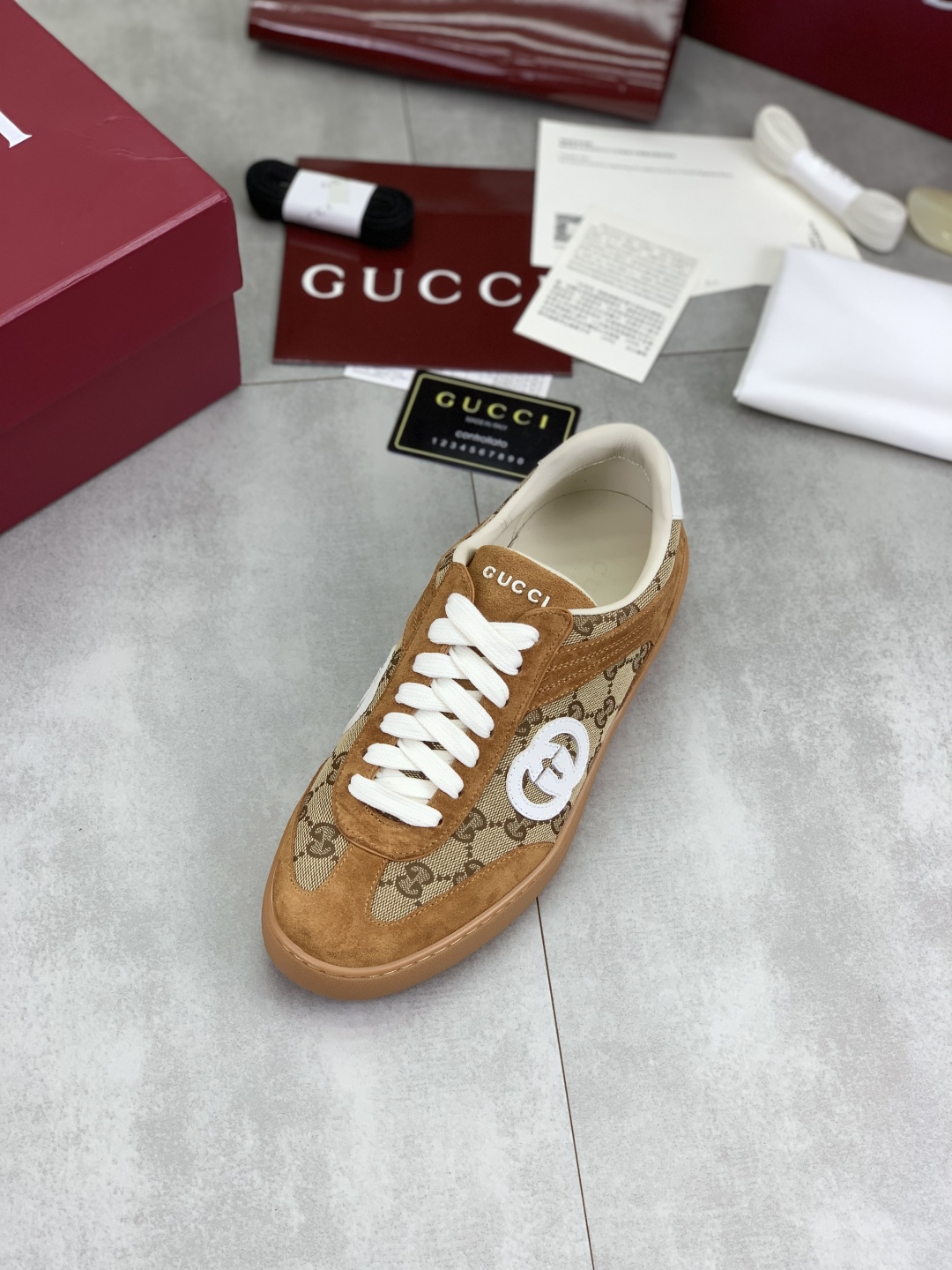 Gucci Women's Logo Canvas Sneakers, Lightweight and Comfortable, Sizes 35-41 5 cmp i1746378521025 4717 0 3