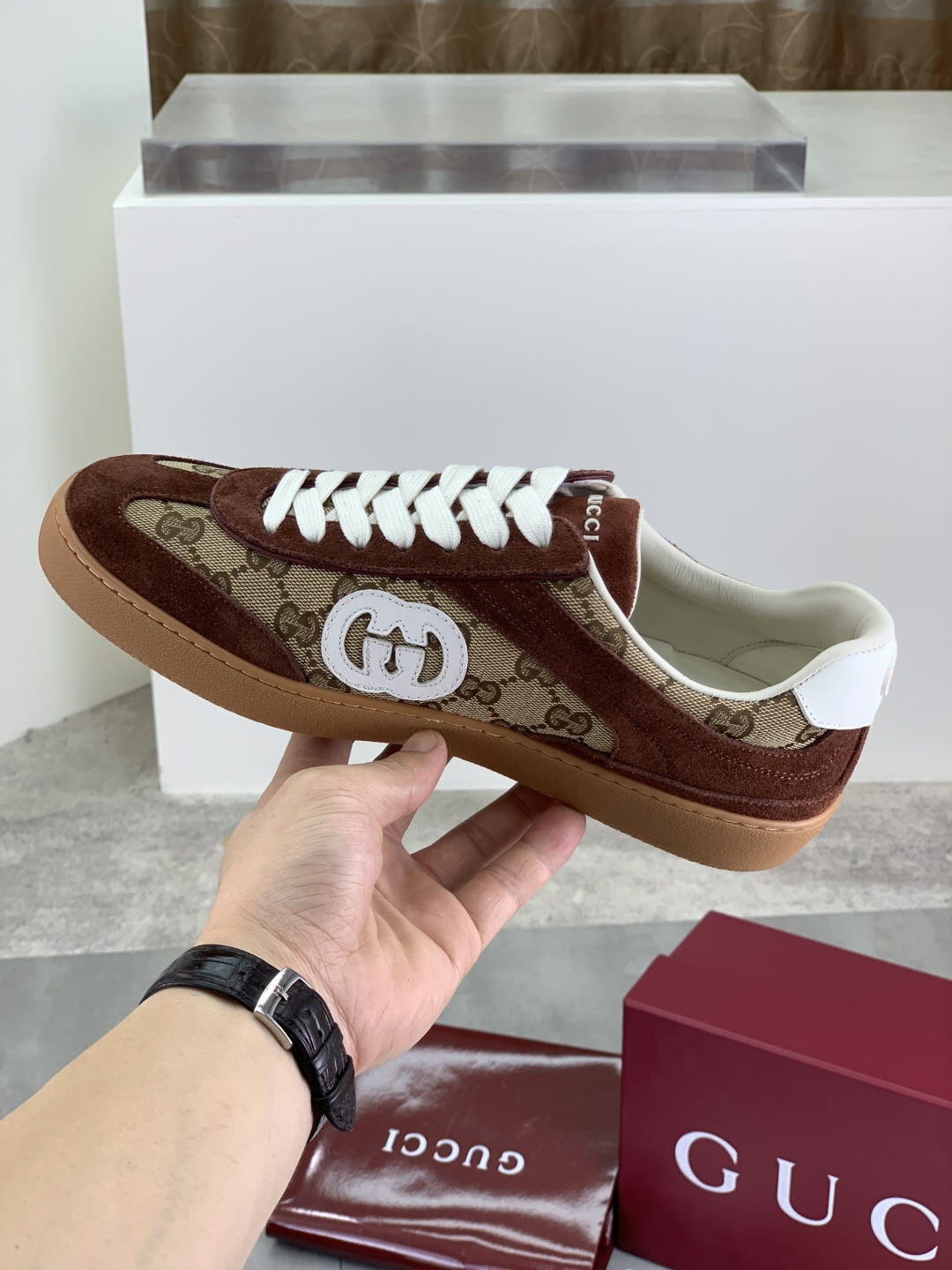 Gucci Women's GG Canvas & Suede Trim Sneakers - Comfortable & Stylish 7 cmp i1746378526626 4035 0 5