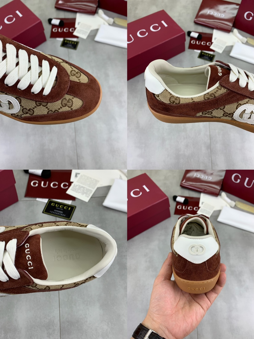 Gucci Women's GG Canvas & Suede Trim Sneakers - Comfortable & Stylish 10 cmp i1746378538617 9700 0 8