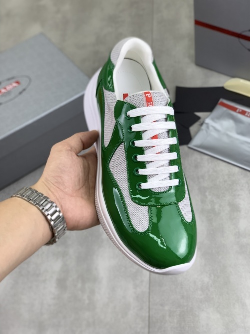 Prada Men's Fashion Sneakers - Green Leather & Mesh - Size 38-44 1 Prada Men's Fashion Sneakers - Green Leather & Mesh - Size 38-44