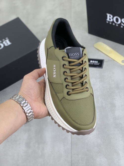 BOSS 2025 Original Lace-Up Men's High-Top Casual Shoes - Classic Style 1 BOSS 2025 Original Lace-Up Men's High-Top Casual Shoes - Classic Style