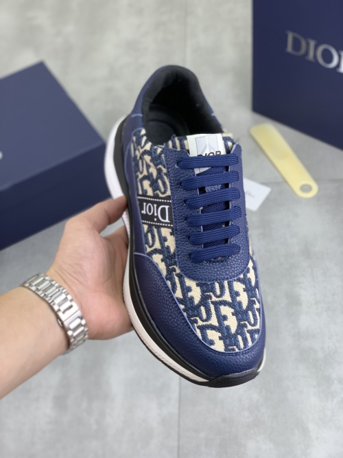Dior Low-Top Lace-Up Sneakers Classic Casual Shoes in Blue 1 Dior Low-Top Lace-Up Sneakers Classic Casual Shoes in Blue