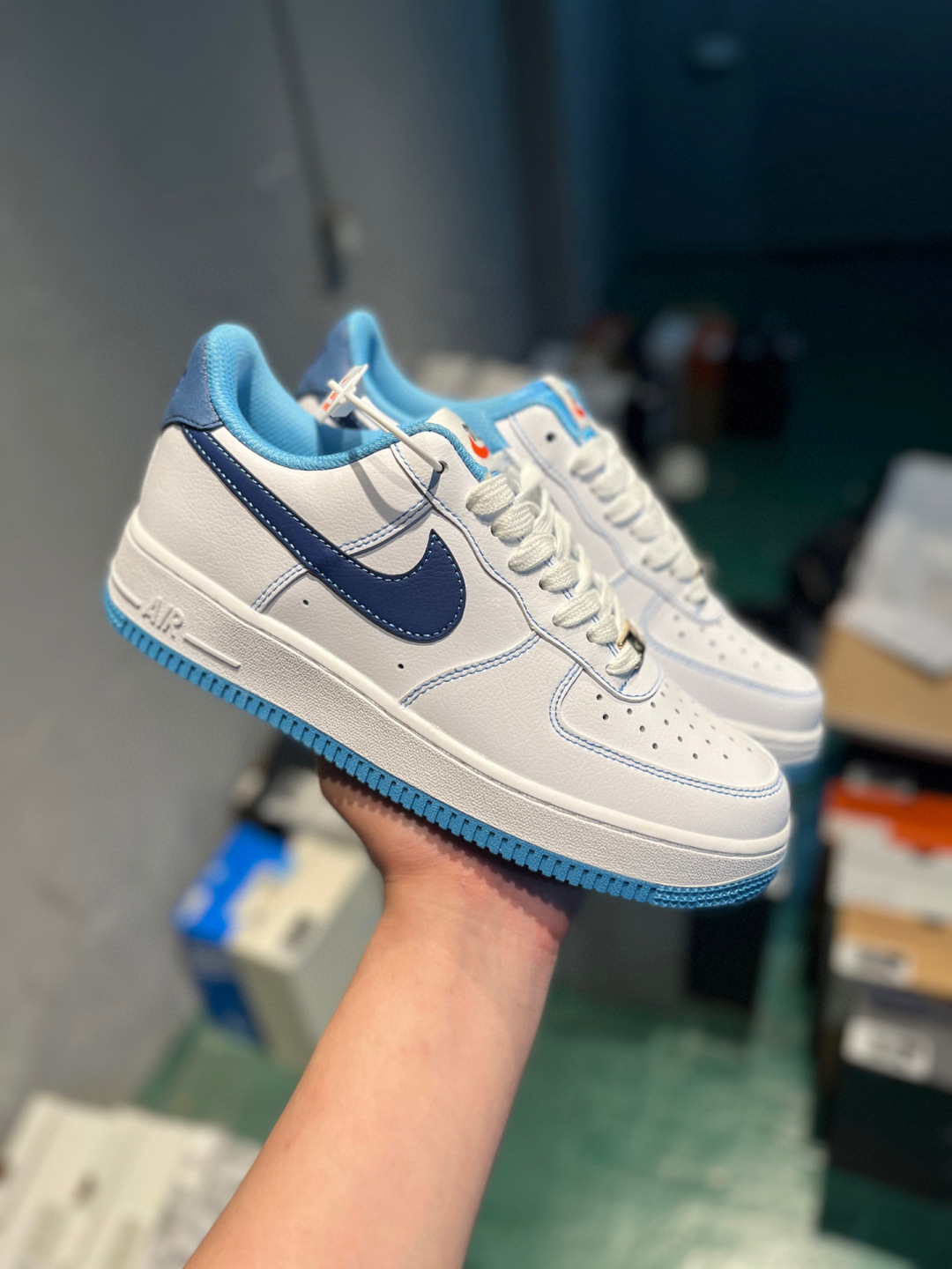 Nike Air Force 1 Low White Brown Brogue Detailing Sneaker 5 cmp i1748289833643 2124 0 4