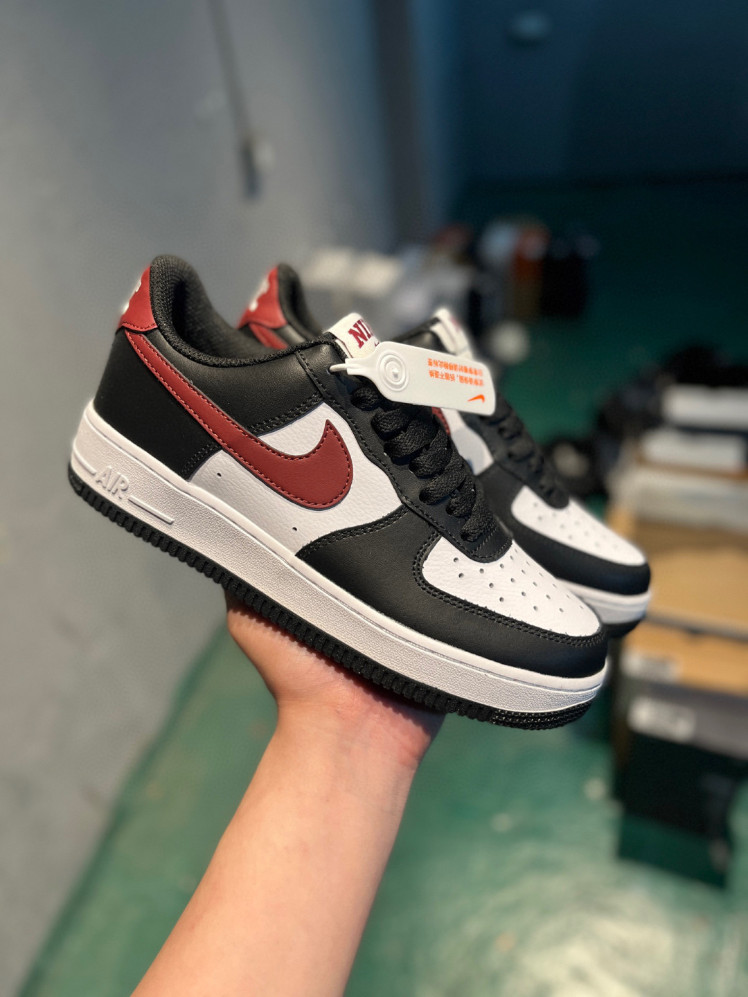 Nike Air Force 1 Low White Brown Brogue Detailing Sneaker 3 cmp i1748289833645 8291 0 2