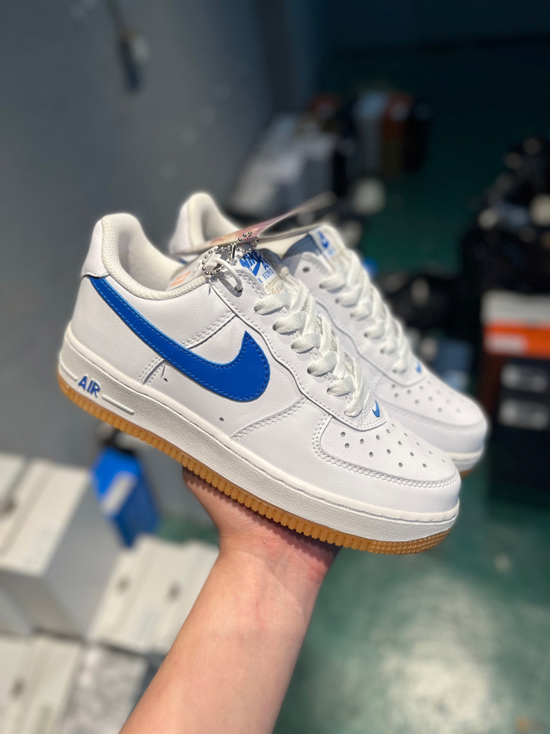 Nike Air Force 1 Low White Brown Brogue Detailing Sneaker 4 cmp i1748289834796 1898 0 3