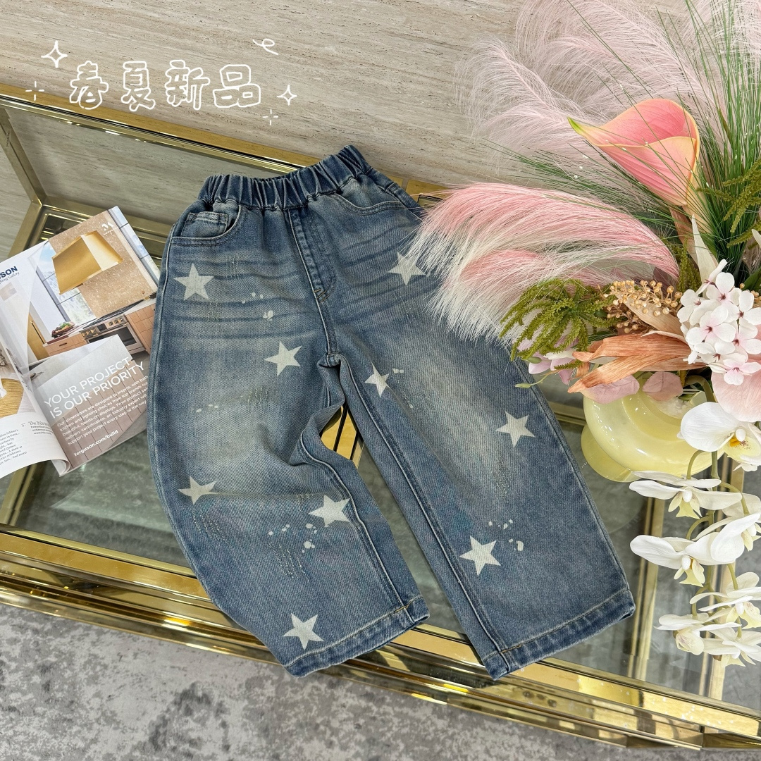 Jeans vista plana detalles. apreciación
