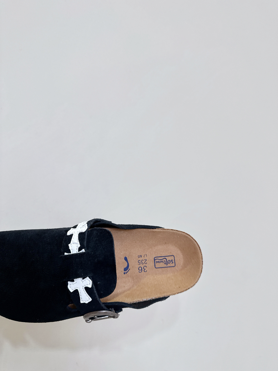 “Chrome Hearts Crocson 25ss Recreational Half-Trail Shoes: Comfortable Foot-Shaped Design with Velvet Fabric” - 图片 8