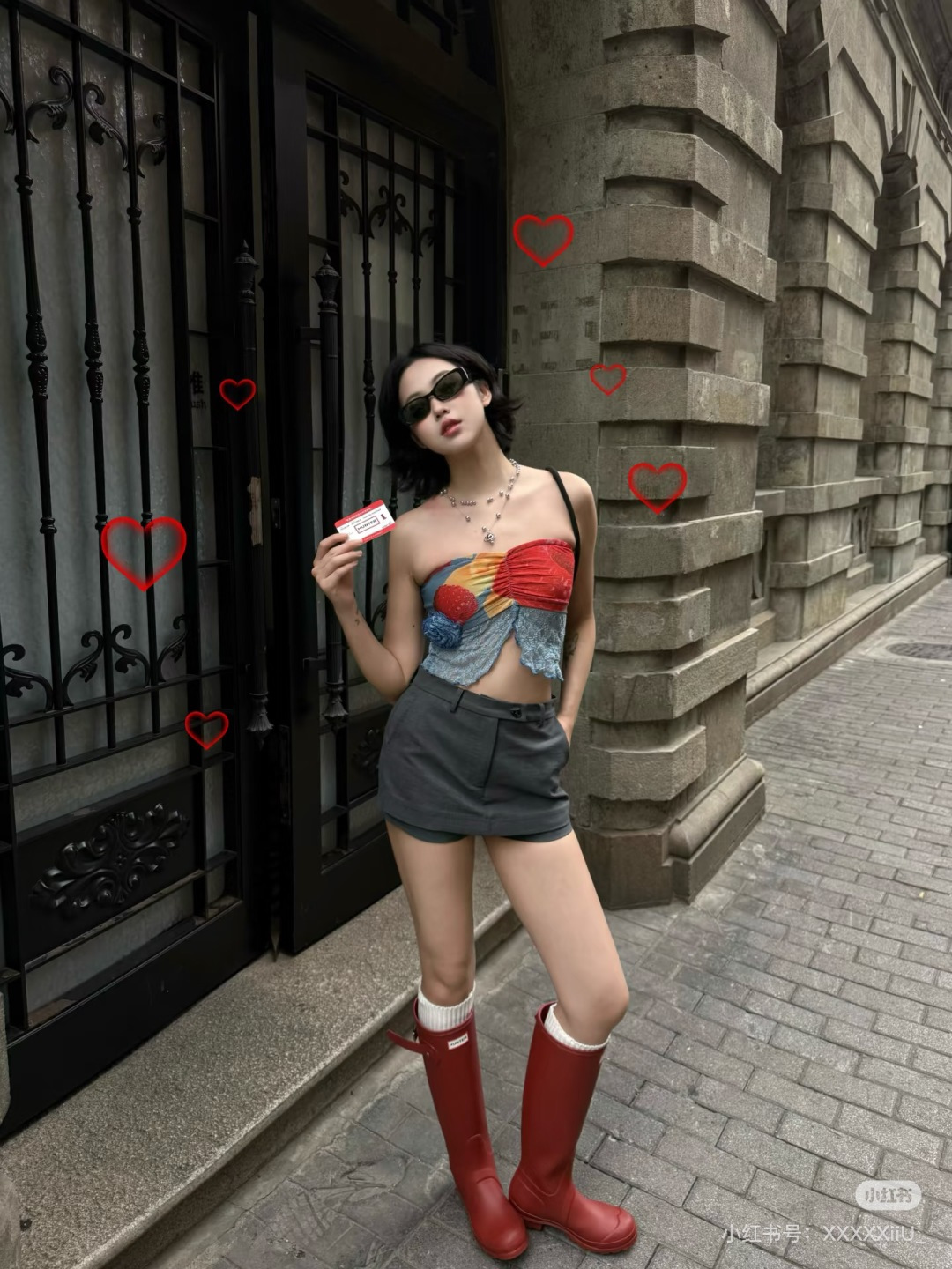 NO:464368,Red foot picture sharing, boots, boots19860909红色 上脚图分享,靴子,boots,Women's Shoes