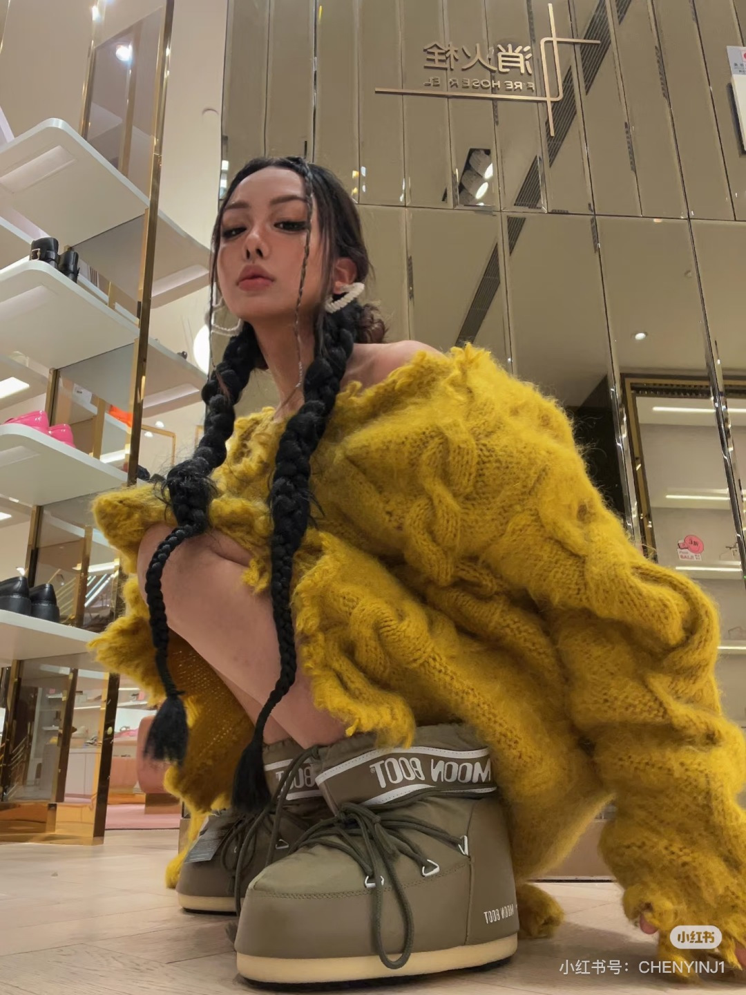 NO:488778,Share pictures of the foot, snow boots, boots19860909上脚图分享,雪地靴,boots,Women's Shoes