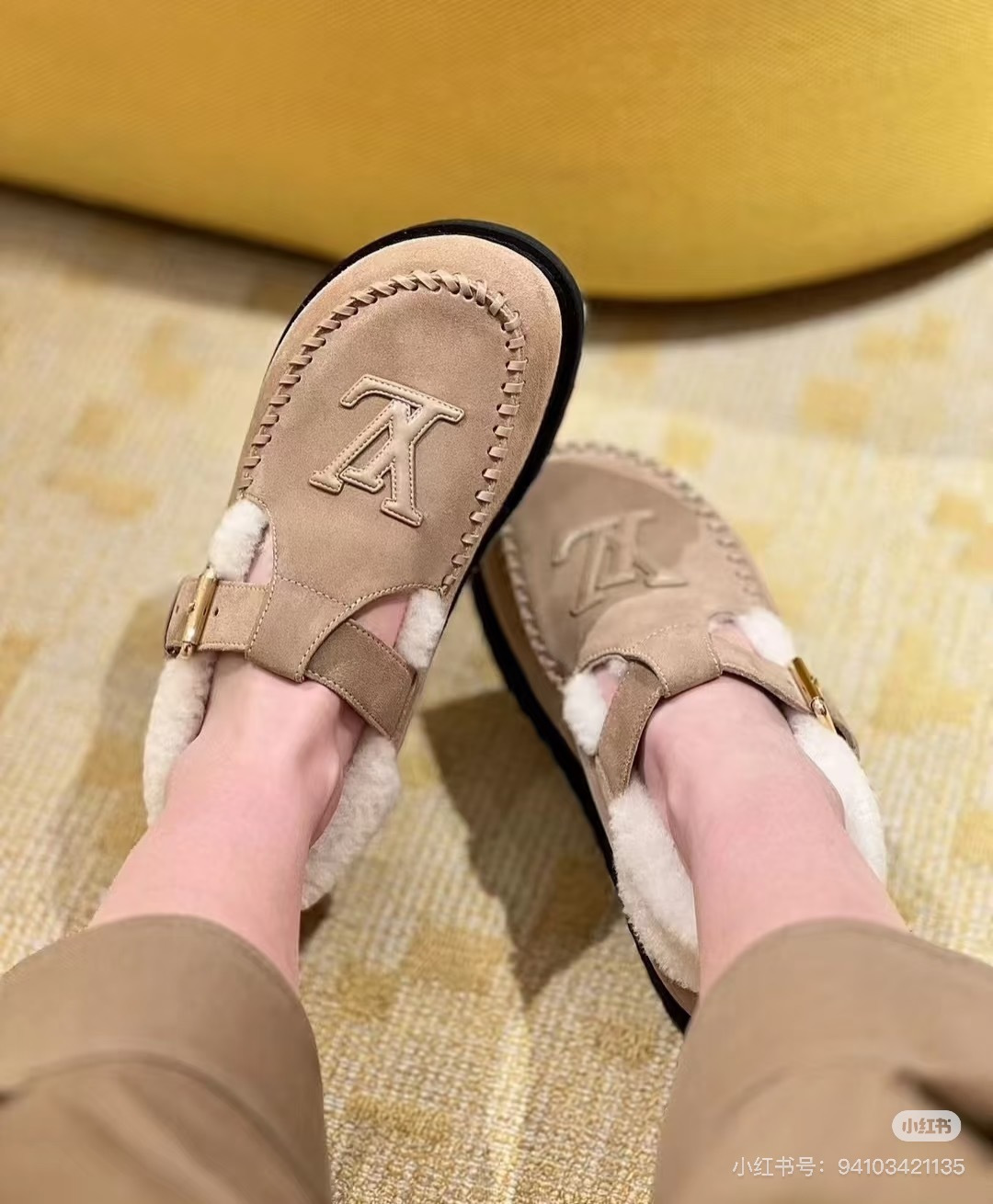 NO:543483,Share pictures of the foot, loafers, fur shoes, loafers19860909上脚图分享,乐福鞋毛毛鞋,loafers,Women's Shoes