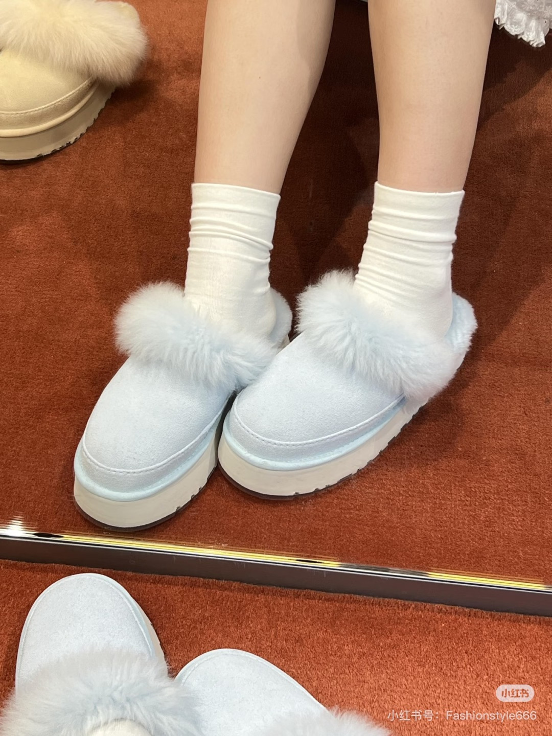 NO:578009,Sharing pictures of upper feet, half-drag snow boots, boots19860909上脚图分享,半拖雪地靴,boots,Women's Shoes