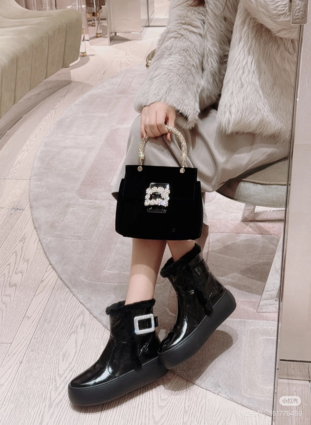 NO:616251,Sharing pictures of upper feet, snow boots, boots19860909上脚图分享,雪地靴,boots,Women's Shoes