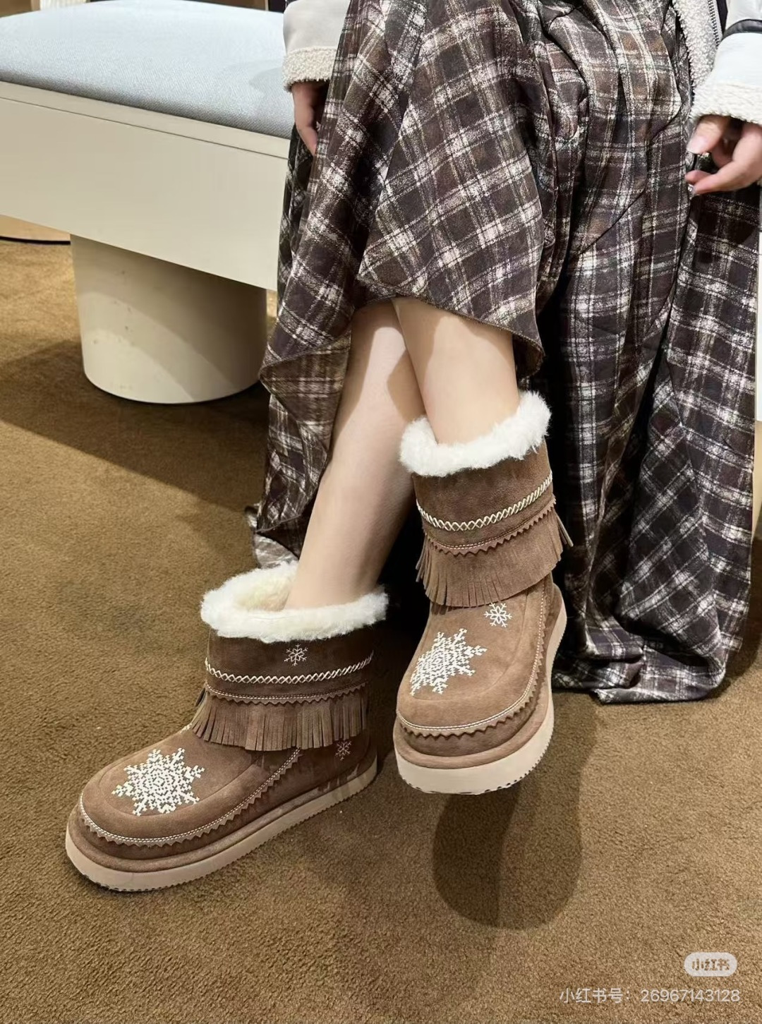 NO:628259,Sharing pictures of upper feet, snow boots, boots19860909上脚图分享,雪地靴,boots,Women's Shoes