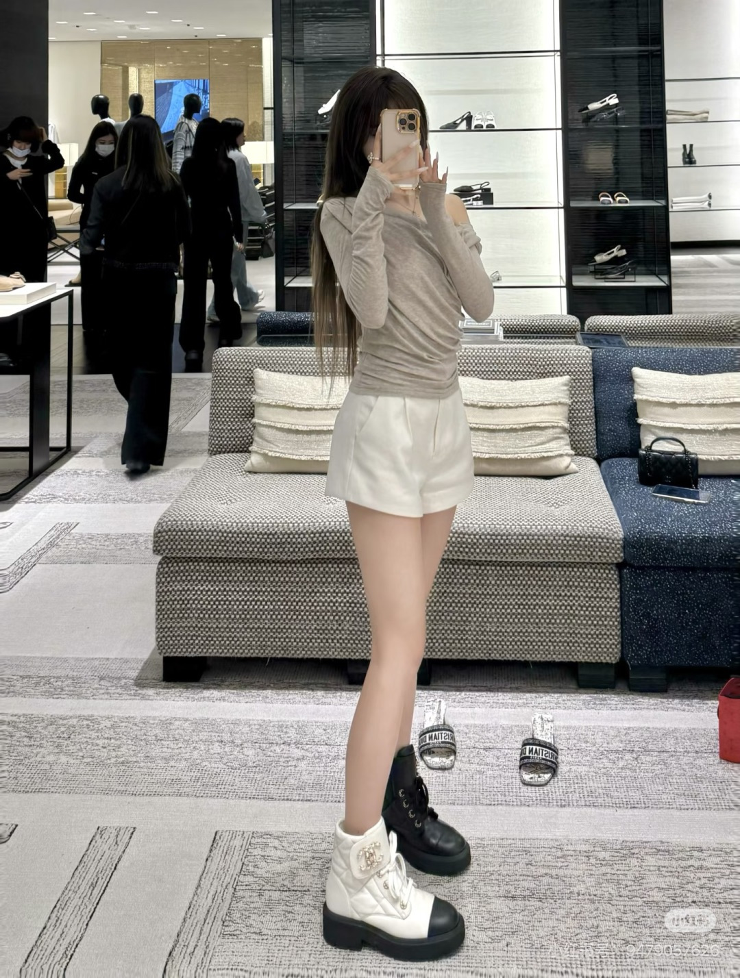 NO:649127,Sharing pictures of upper feet, boots, boots19860909上脚图分享,靴子,boots,Women's Shoes