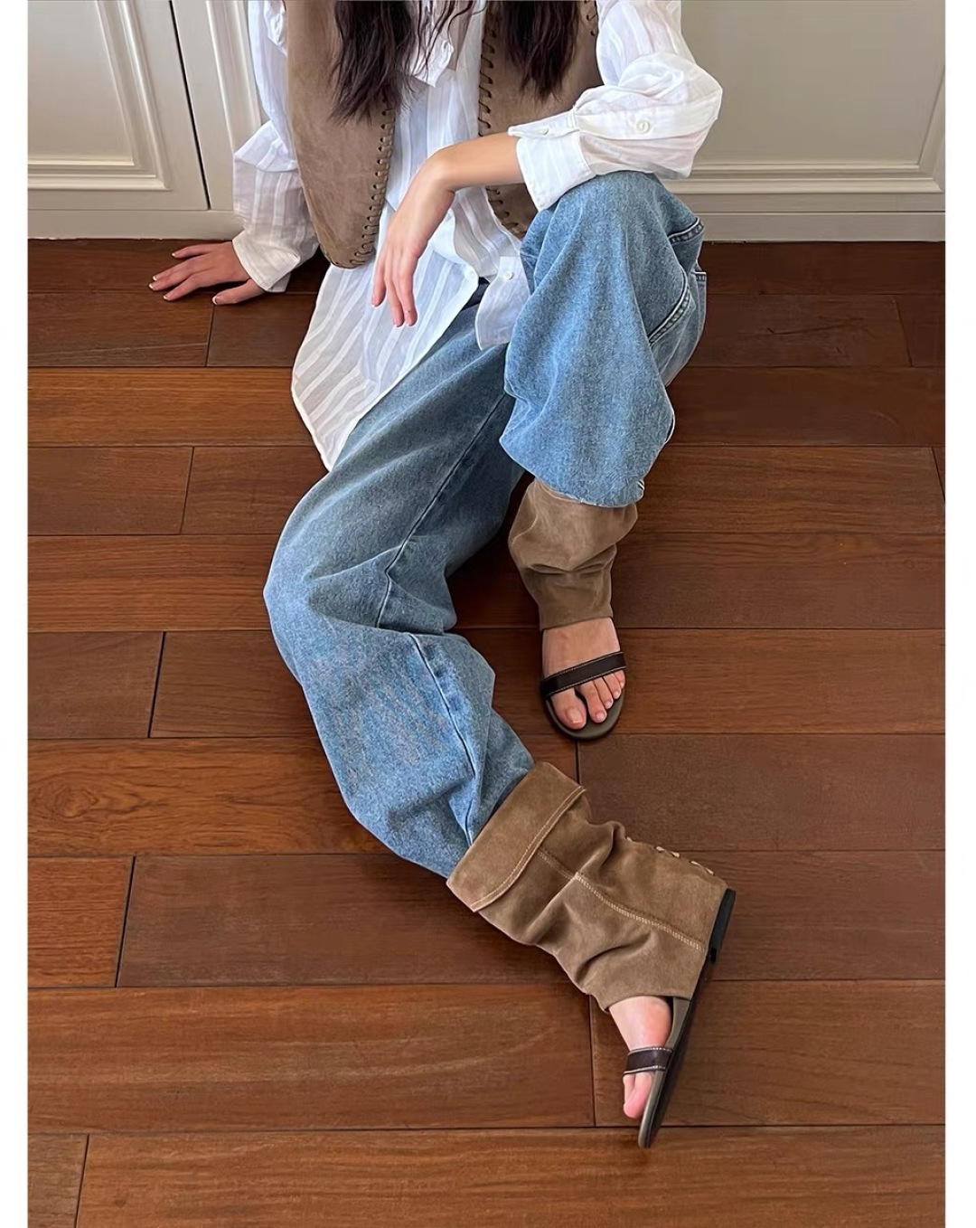 NO:706143,Sharing pictures of upper feet, boots, boots19860909上脚图分享,靴子,boots,Women's Shoes