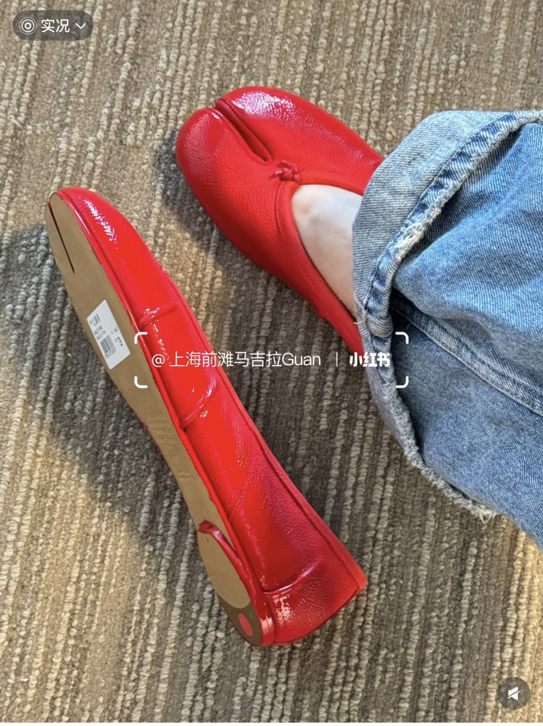 NO:787897,Sharing pictures of upper feet, split-toe shoes19860909上脚图分享,分趾鞋,Women's Shoes