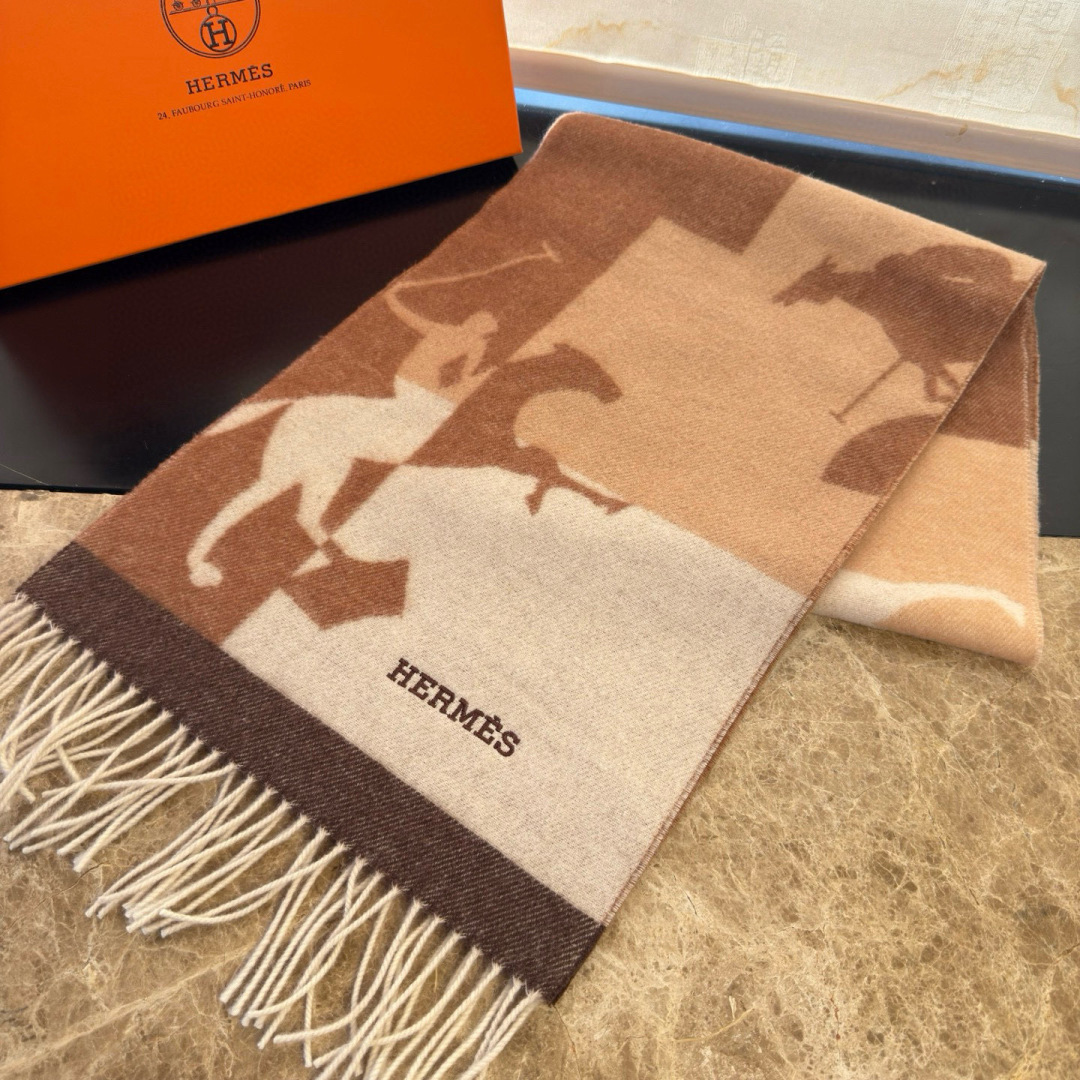 🆕 【▪Hermes · 爱马仕提花围巾，精致的温柔配色，超级迷恋❗️气质低调恬静又不失优雅❗️】重点推