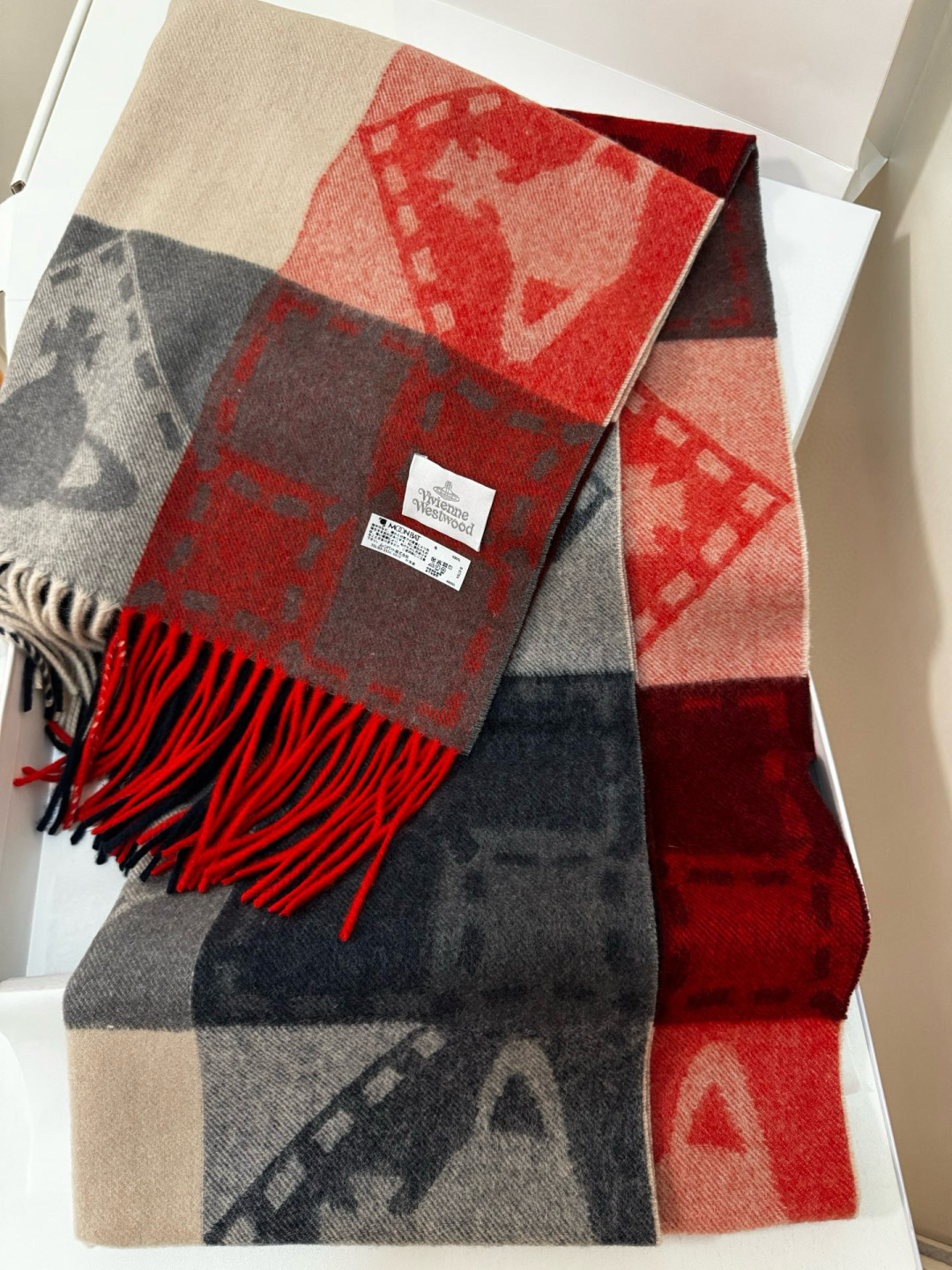 🆕𝐢𝐯𝐢𝐞𝐧𝐧𝐞 𝐖𝐞𝐬𝐭𝐰𝐨𝐨𝐝🪐✨大土星新款围巾 vivienne westwood西太后土星 英国