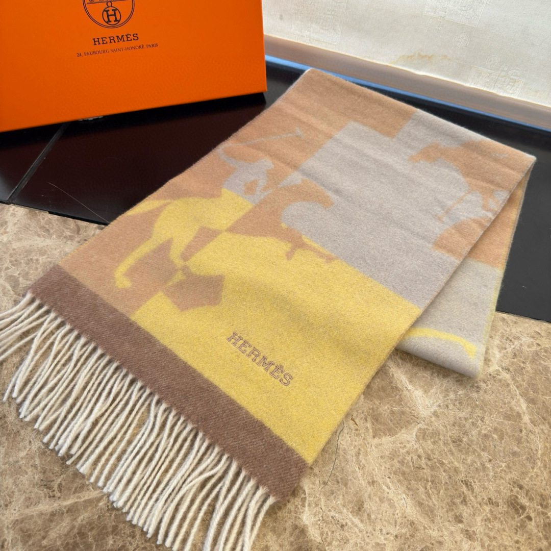 🆕 【▪Hermes · 爱马仕提花围巾，精致的温柔配色，超级迷恋❗️气质低调恬静又不失优雅❗️】重点推