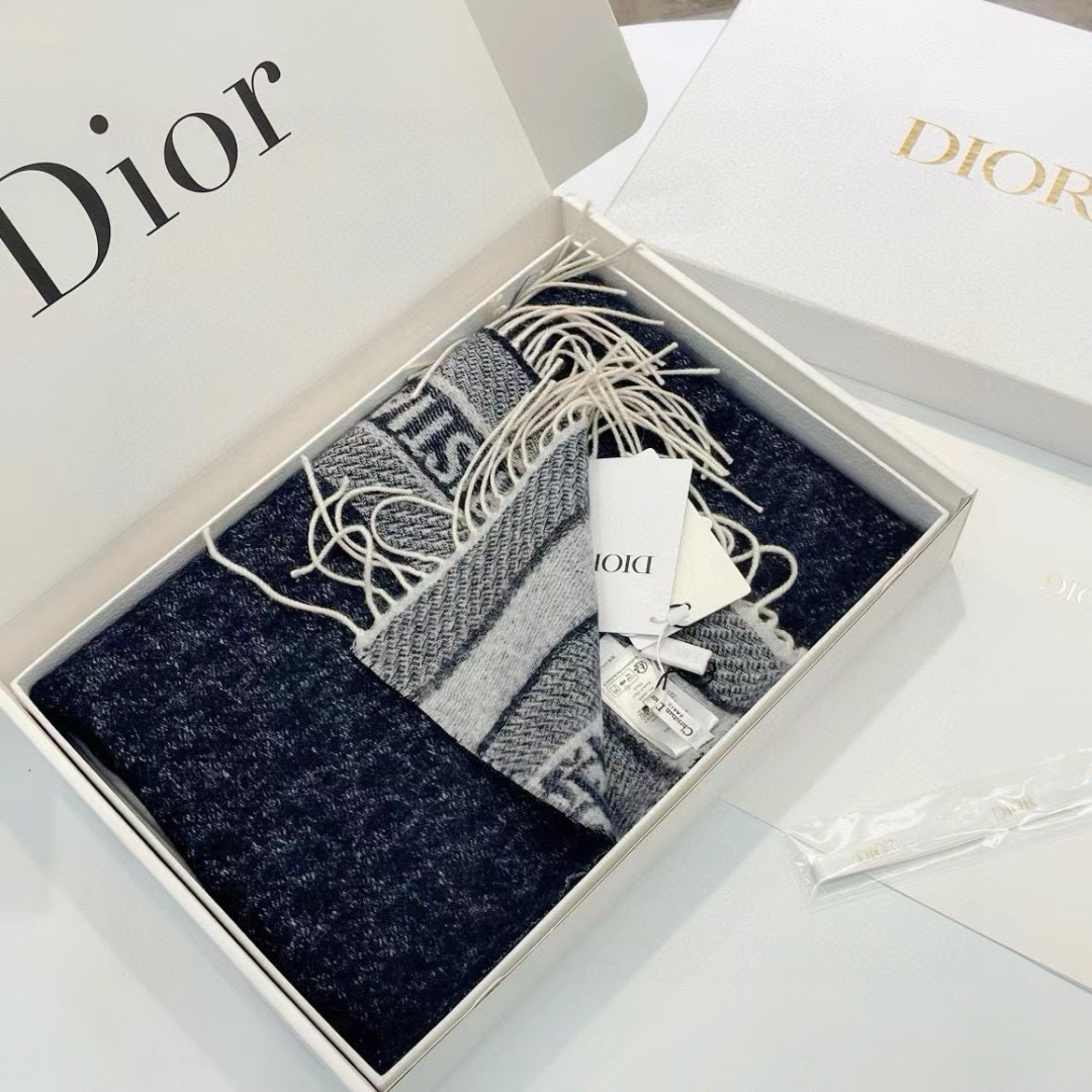 Dior Dior双面流苏倾斜字母