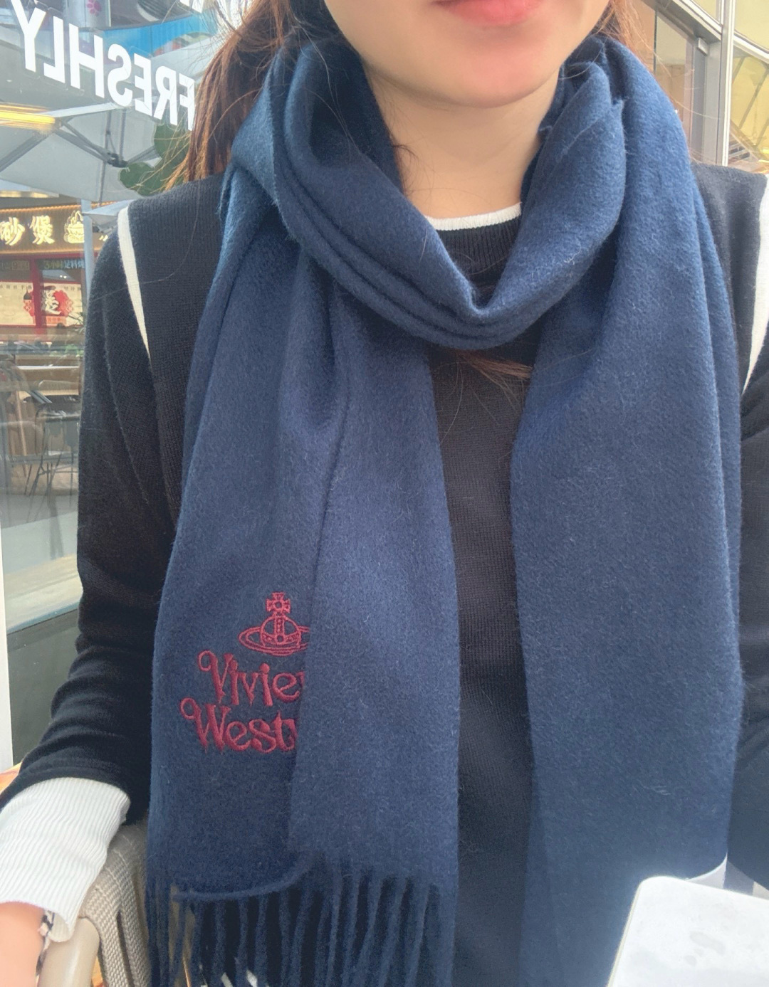 Vivienne Westwood 𝐖𝐞𝐬𝐭𝐰𝐨𝐨𝐝 【薇薇安 · 西太后】 山羊绒小围巾 送人自留都太高大上了 重磅上新