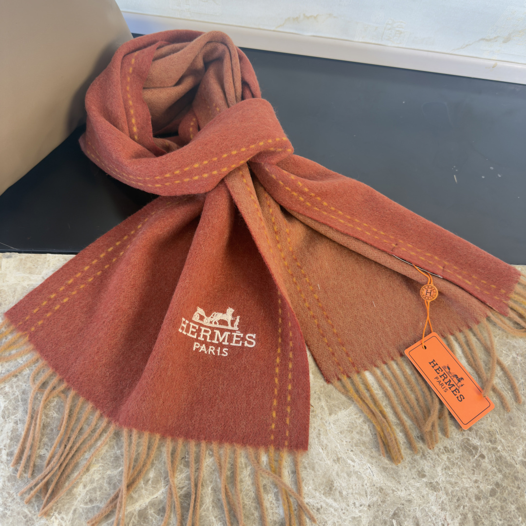 Hermes Scarf 🆕 ， ， ， ， ， H ， logo， ， ， ， ， ， ， ：35 x 180cm — photo 11