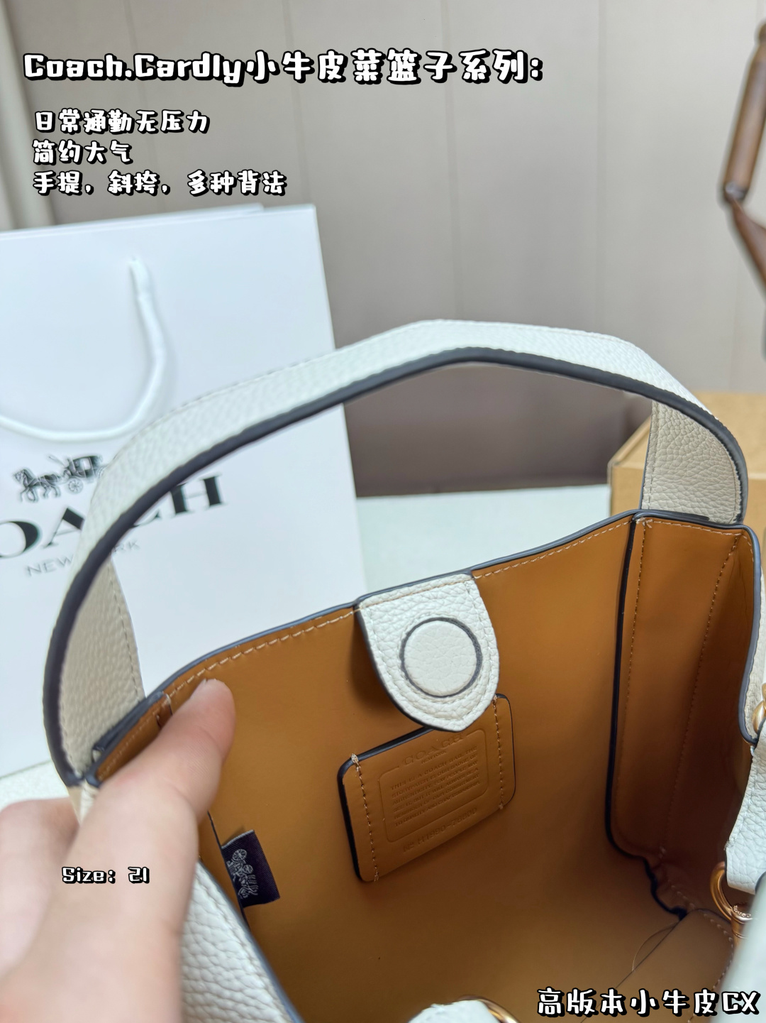 COACH bag , comes with box, high version calfskin — photo 3