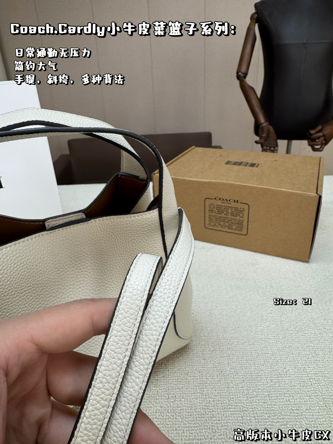 COACH bag , comes with box, high version calfskin — photo 2