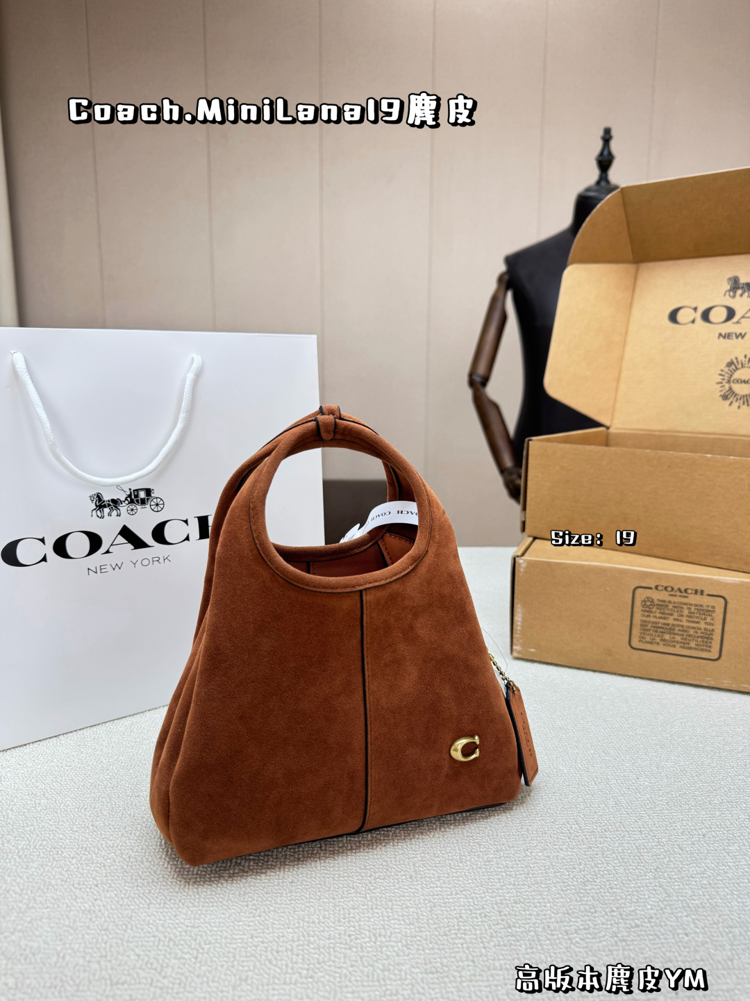Borsa COACH Versione aggiornata in pelle scamosciata — photo 6