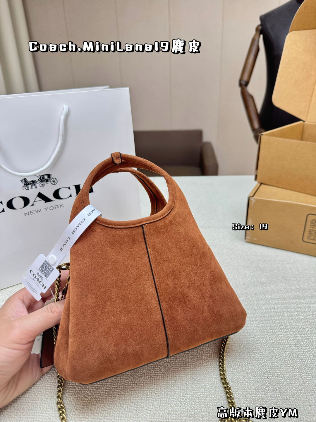 Borsa COACH Versione aggiornata in pelle scamosciata — photo 8