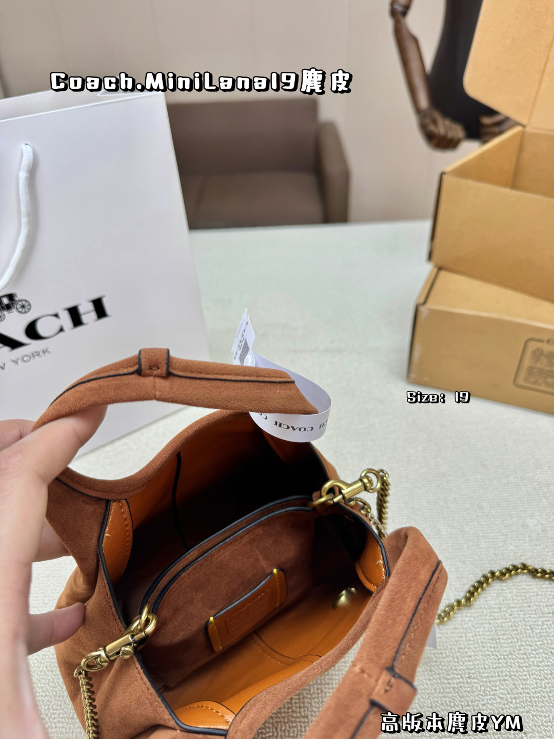 Borsa COACH Versione aggiornata in pelle scamosciata — photo 5
