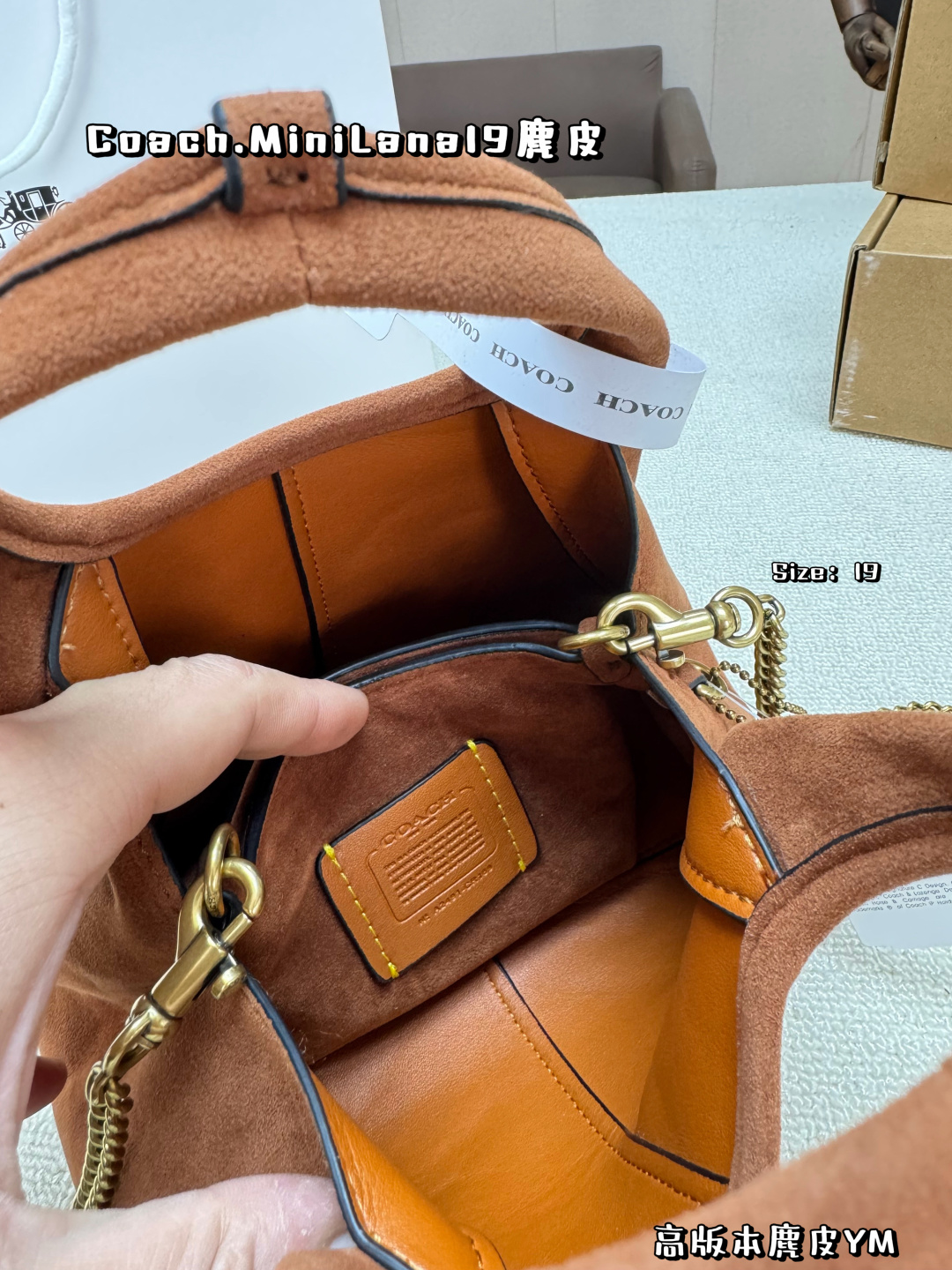 Borsa COACH Versione aggiornata in pelle scamosciata — photo 2