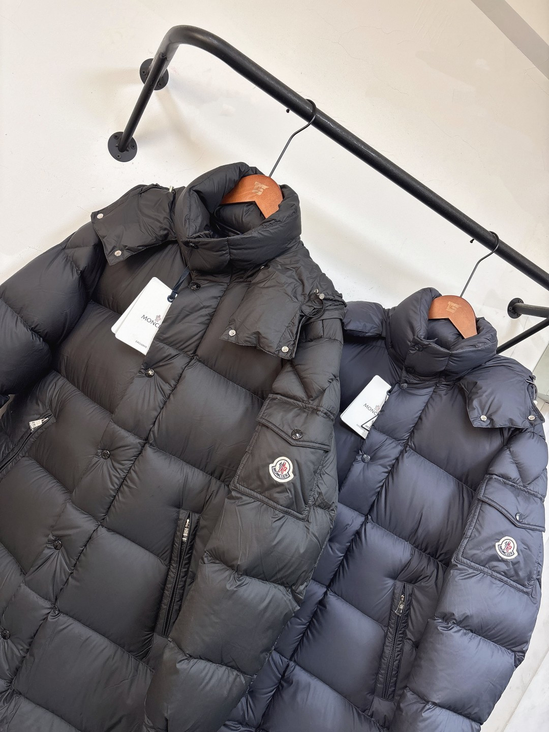 MON*CLER 雾面长款玛雅～黑色 藏青色～