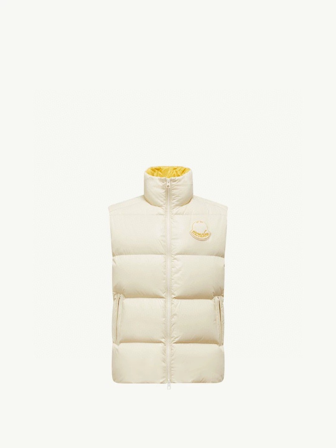 Moncler 蒙口 LiPsi羽绒马甲～米白色官网图！
