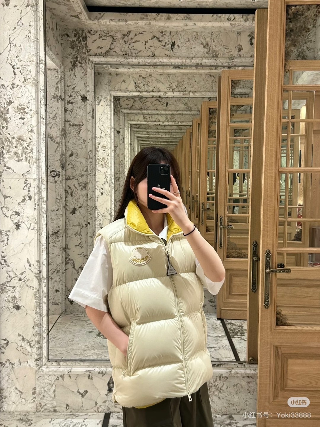 Moncler 蒙口 LiPsi羽绒马甲～情侣款上身效果图～