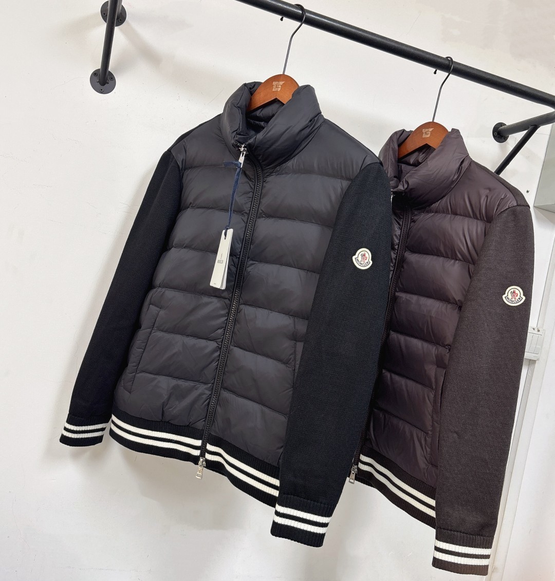 羽绒 🔥Moncler 蒙口 25秋冬最新款毛织拼接羽绒服!毛衣与羽绒服的拼接设计,既保留了羽绒服的保暖