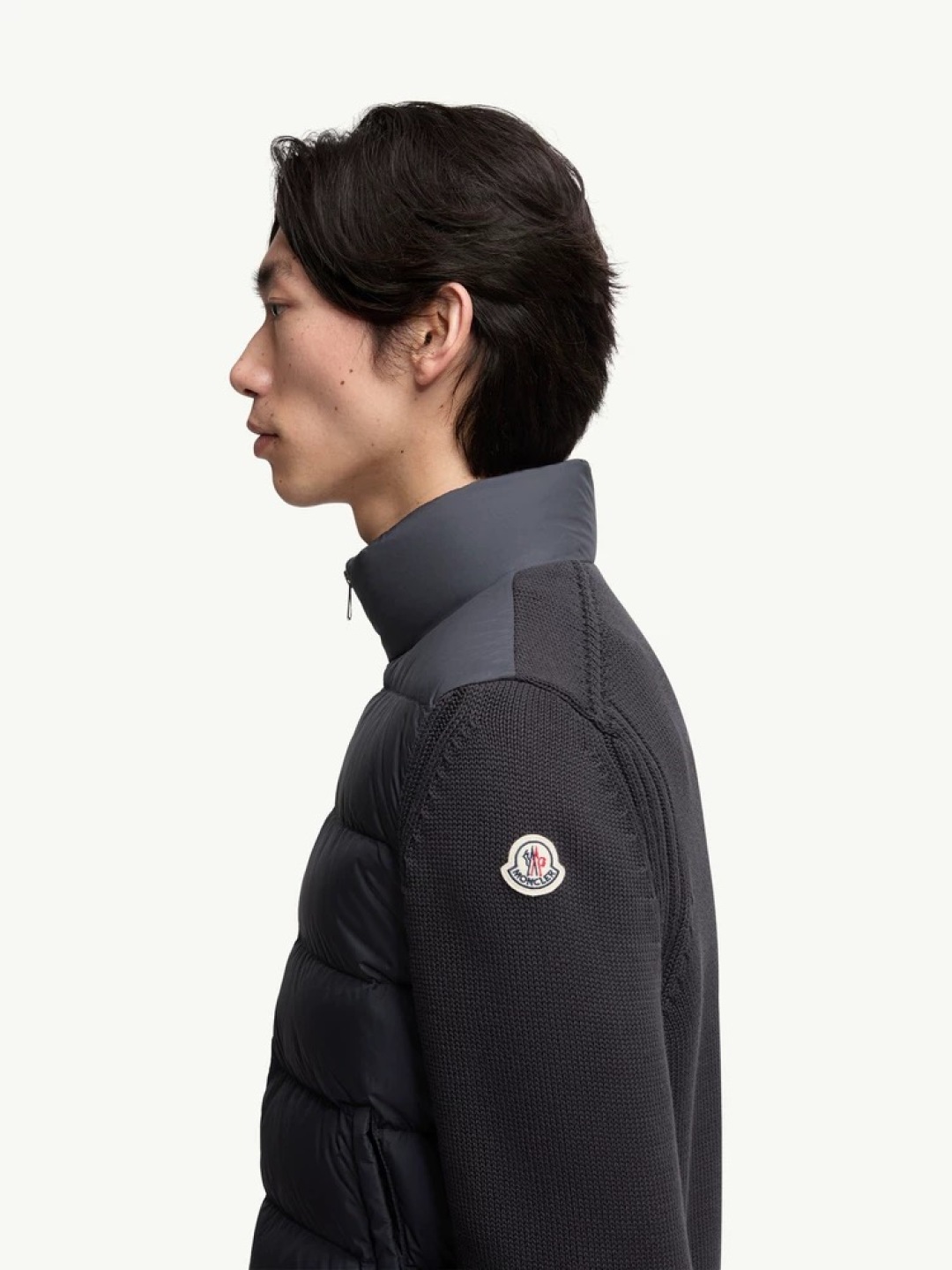 羽绒 Moncler 蒙口 羊毛针织衫羽绒拼接 官网图同步上新～黑色 咖啡色