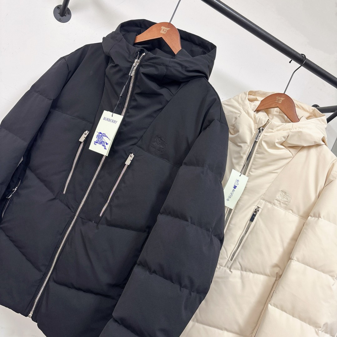 🆕BUR*BERRY 巴宝莉 25秋冬最新款连帽羽绒服外套 （帽子不🉑拆卸）版型剪裁完美穿着舒适有型，整