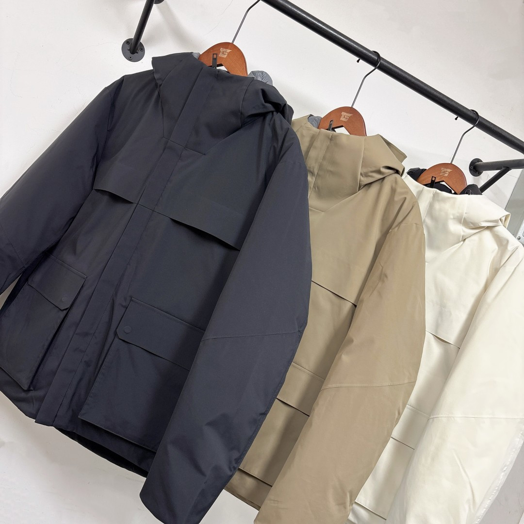 🆕ZEGNA 杰尼亚 25秋冬最新款连帽工装款大口袋羽绒服外套 版型剪裁完美穿着舒适有型，整体视觉感超强