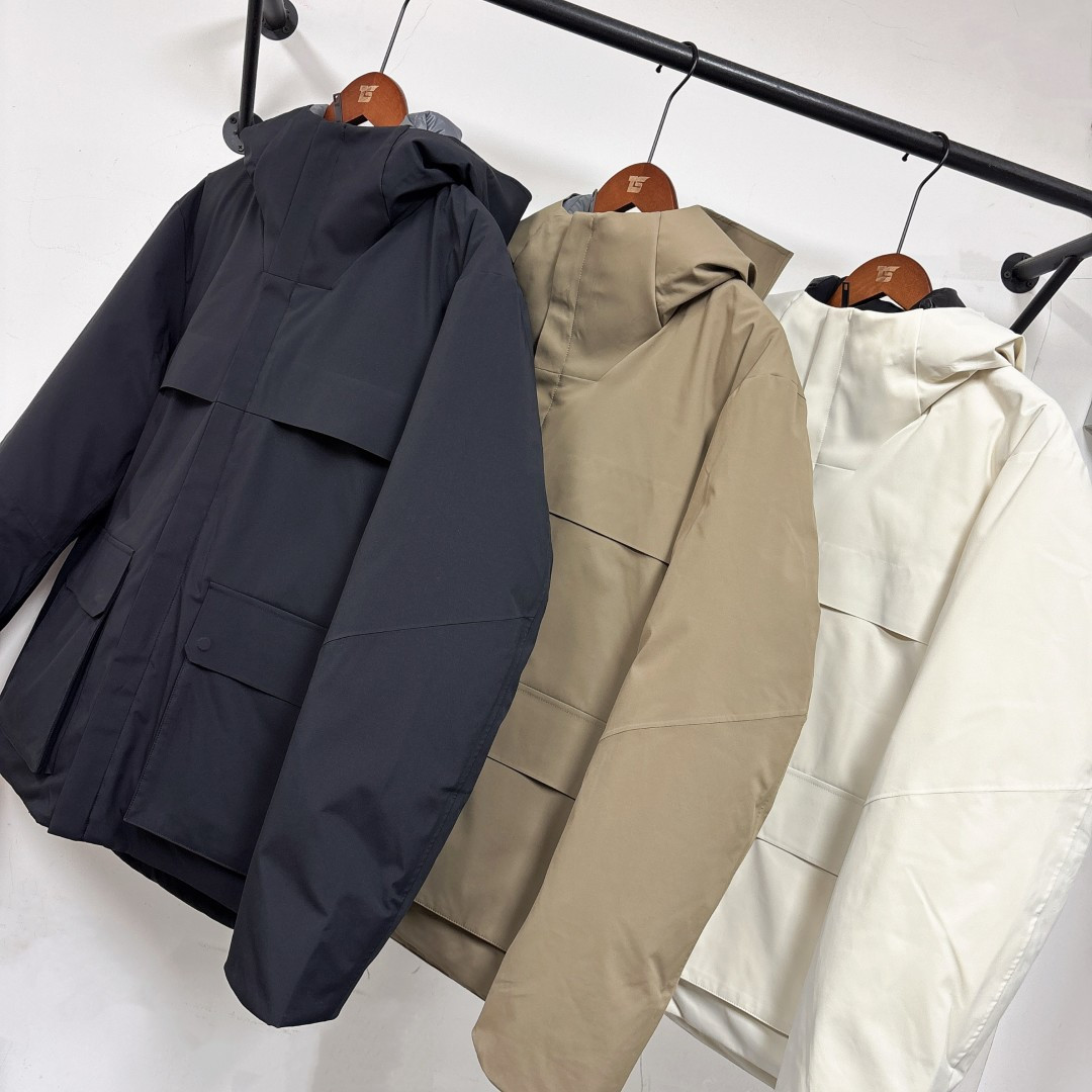 🆕ZEGNA 杰尼亚 25秋冬最新款连帽工装款大口袋羽绒服外套 版型剪裁完美穿着舒适有型，整体视觉感超强