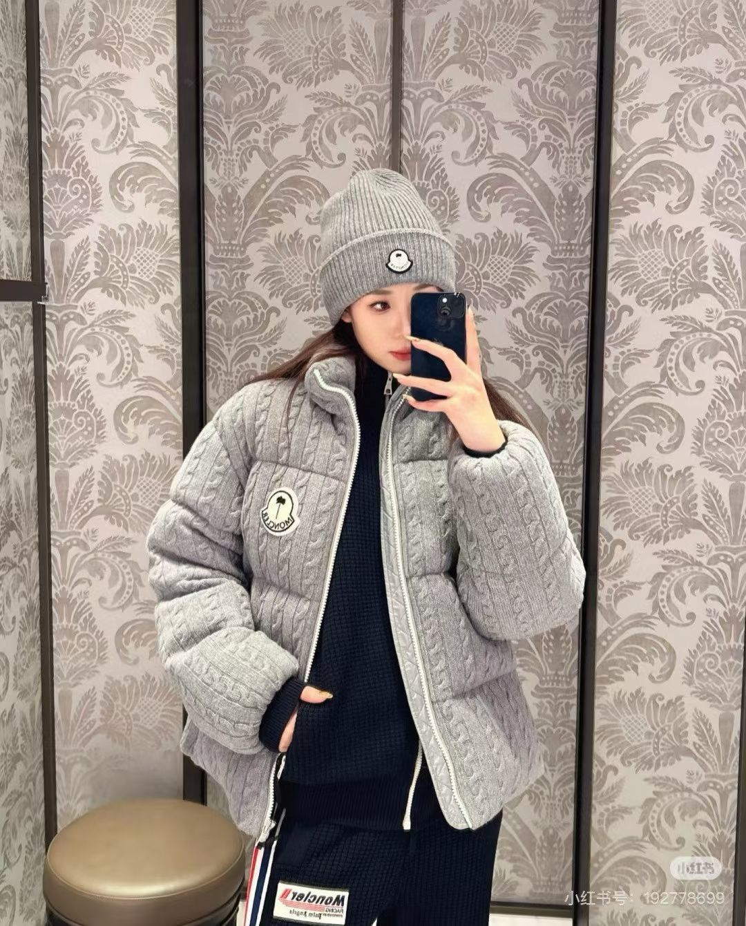 Chaqueta de plumas Moncler & Palm ángulos — photo 2