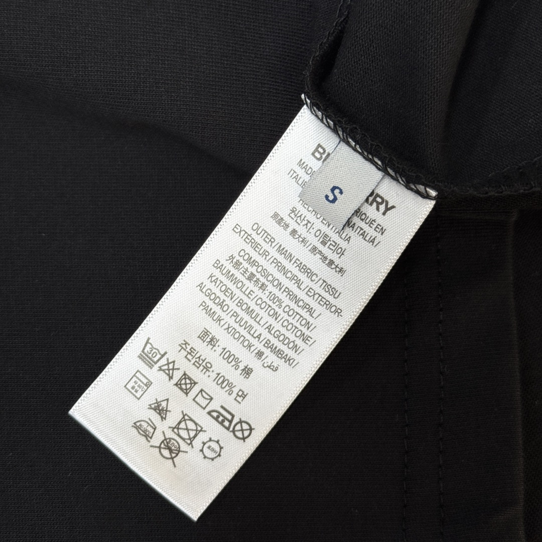 버버리 워호스 체크 패치 반팔 티셔츠 남녀공용 상세 이미지 8