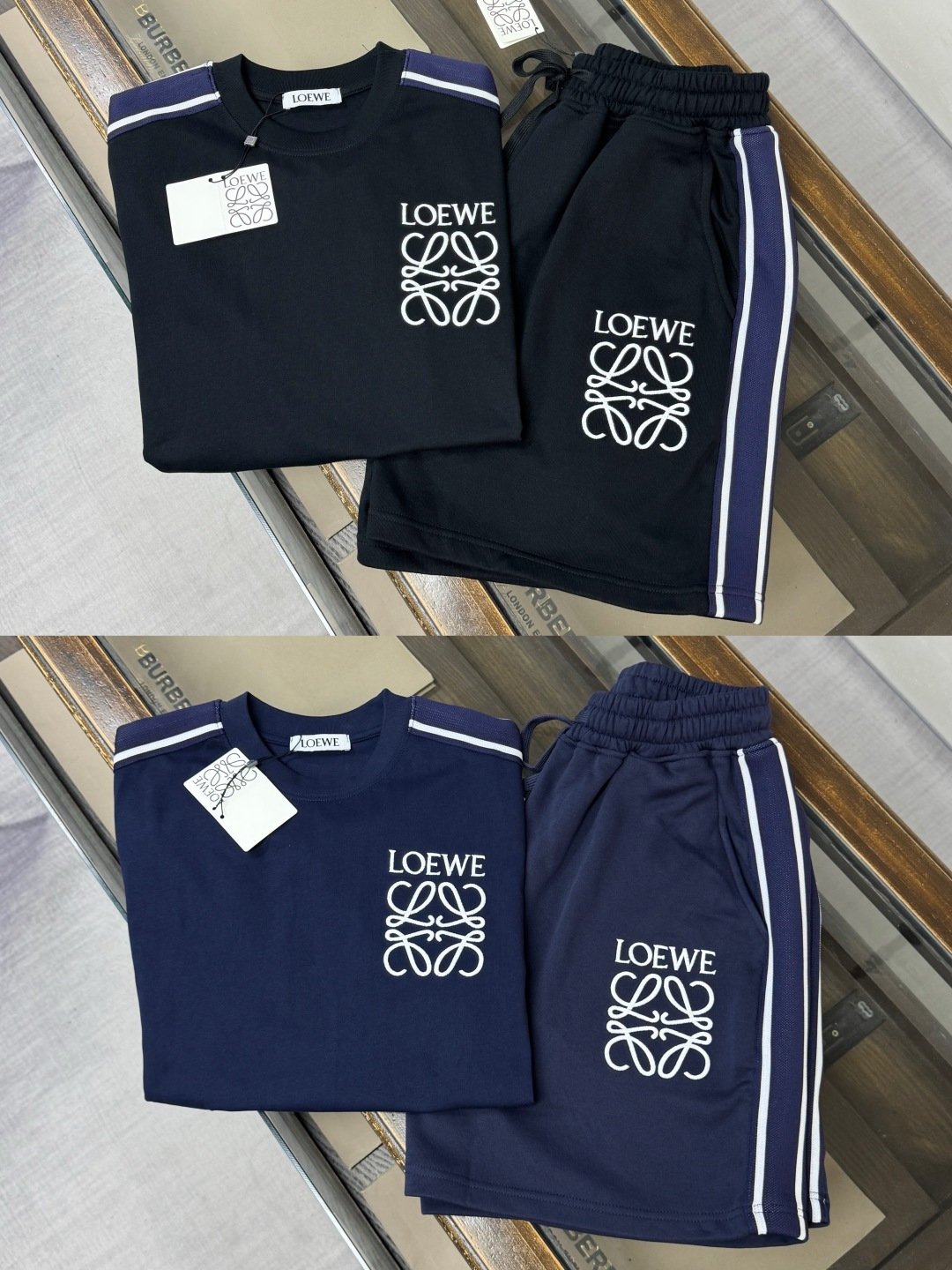 로에베 자수 캐주얼 남성 반바지 상세 이미지 2