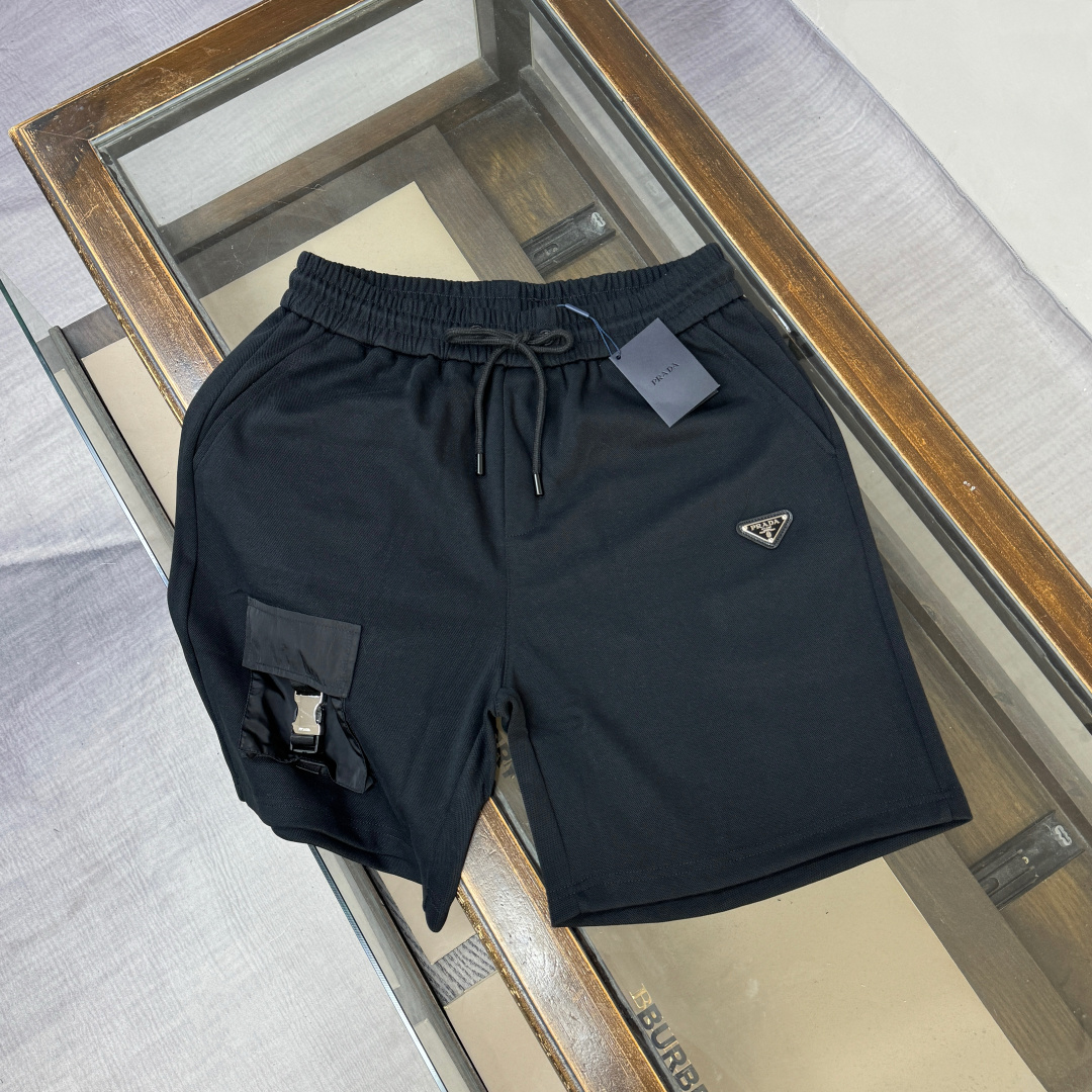 P100 C🌟PRADA 2026P Pantalones cortos estilo trabajo casual para hombre, una serie de artículos de estilo súper clásico…