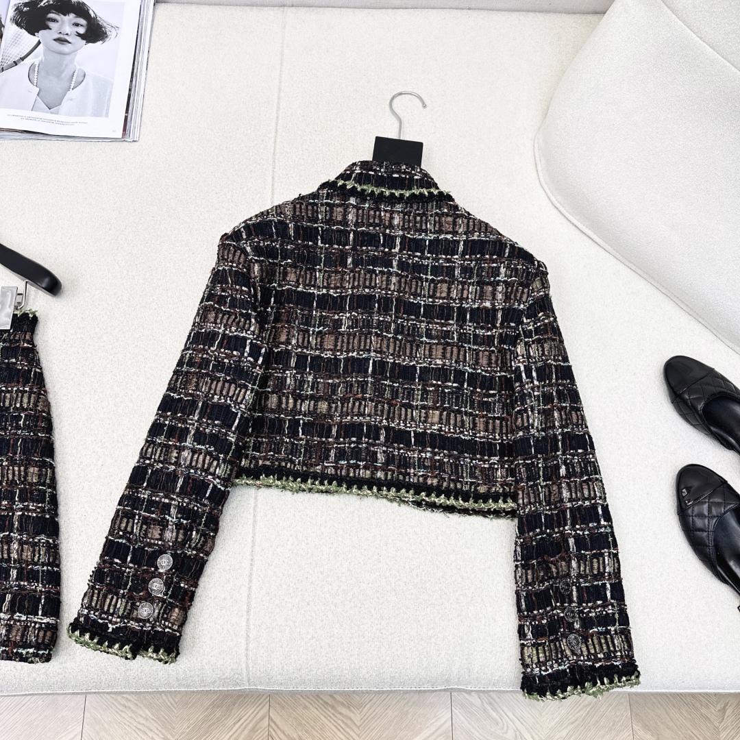 Elegant Cropped Tweed Jacket & High Waist Skirt Set 9 cmp i1756711031055 4380 0 7
