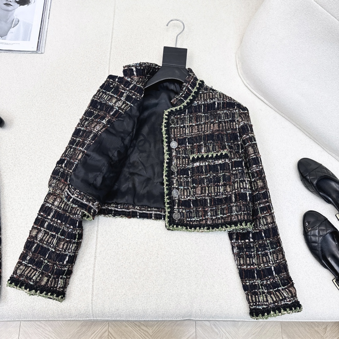 Elegant Cropped Tweed Jacket & High Waist Skirt Set 8 cmp i1756711032621 4988 0 6