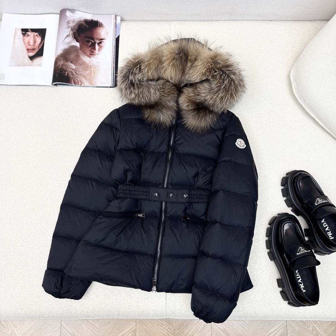 MC Short Hooded Goose Down Puffer Jacket with Fur Collar 2 cmp i1757136161898 7662 0 0