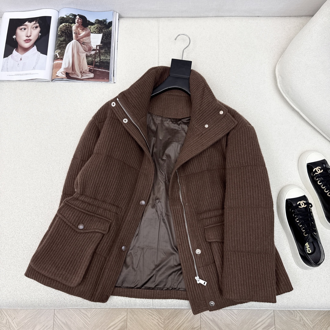 Luxury Cashmere Down Jacket with Drawstring Waist - Elegant Winter Style 5 cmp i1757394089261 9762 0 5
