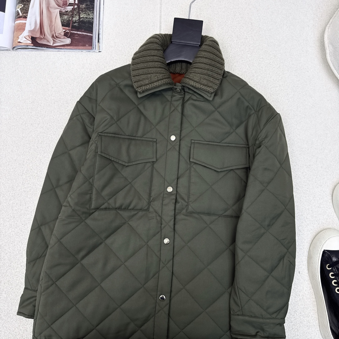 品质控必入 lp🆕 25Ss————秋冬最新款羊毛针织翻领设计棉服外套 🤎每年必留的棉服系列 超级实穿又