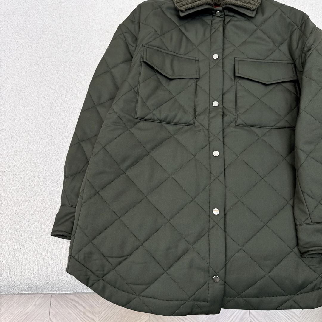 品质控必入 lp🆕 25Ss————秋冬最新款羊毛针织翻领设计棉服外套 🤎每年必留的棉服系列 超级实穿又